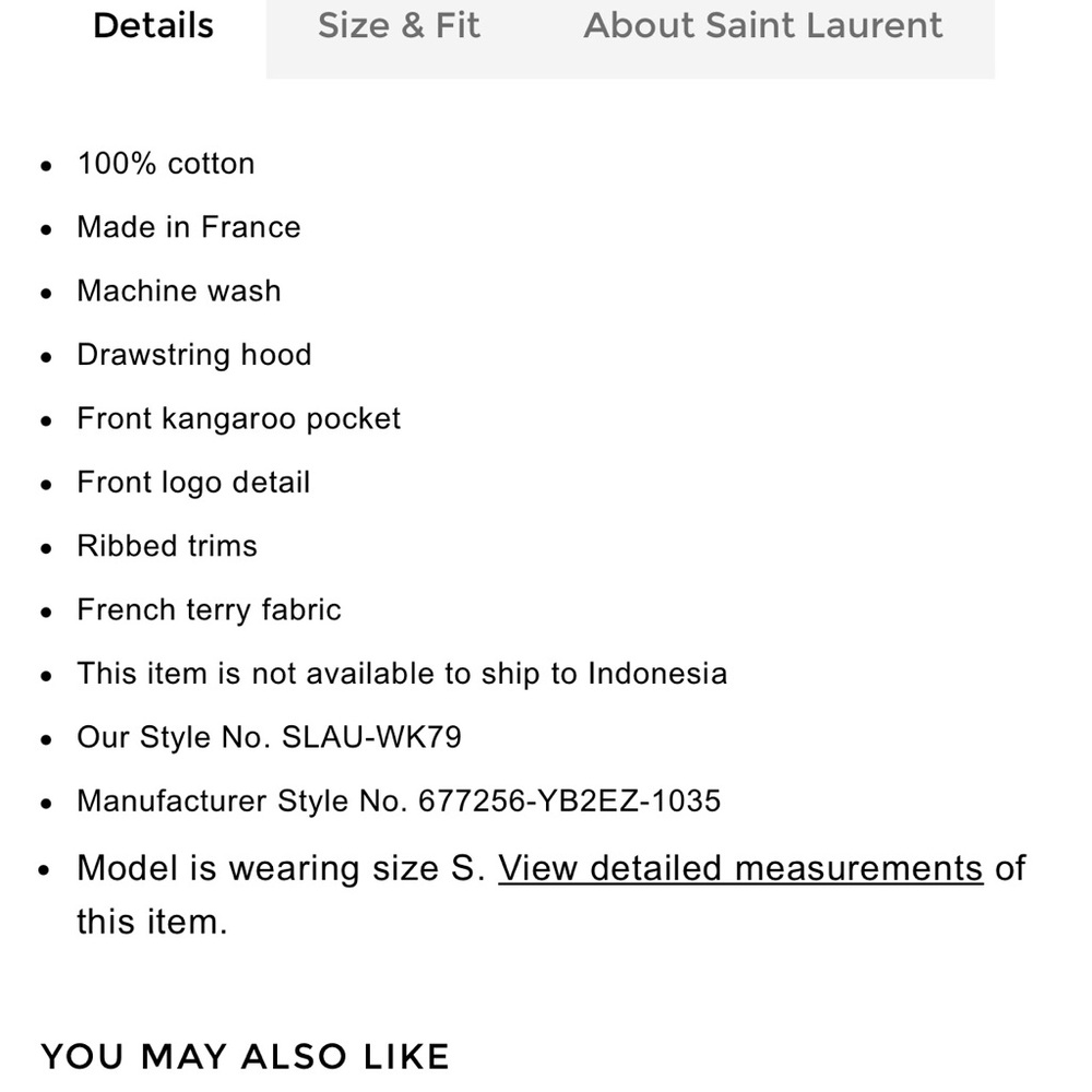 Saint Laurent Logo Hoodie – Black - Picture 12 of 12